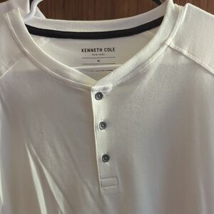 Kenneth Cole Men's Cream Button Down Shirt